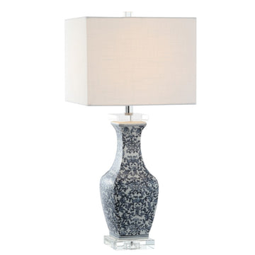 May 28" Ceramic/Crystal LED Table Lamp - JONATHAN Y
